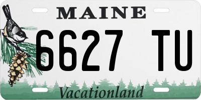 ME license plate 6627TU