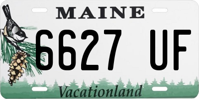 ME license plate 6627UF
