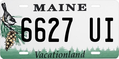 ME license plate 6627UI