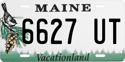 ME license plate 6627UT