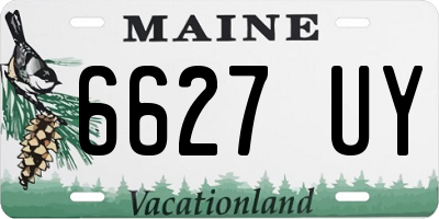 ME license plate 6627UY