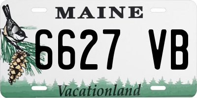 ME license plate 6627VB