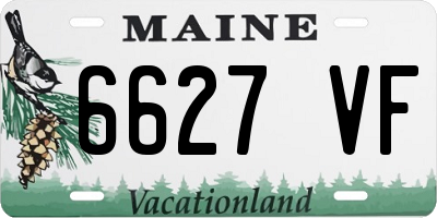 ME license plate 6627VF