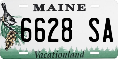 ME license plate 6628SA