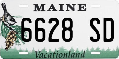 ME license plate 6628SD