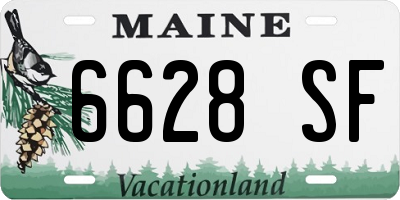 ME license plate 6628SF