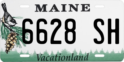 ME license plate 6628SH