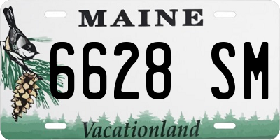 ME license plate 6628SM