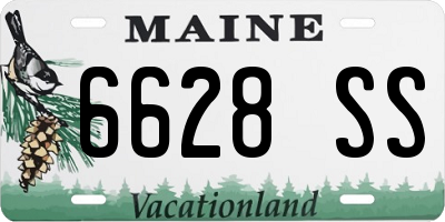 ME license plate 6628SS