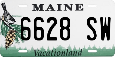 ME license plate 6628SW