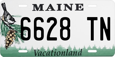 ME license plate 6628TN