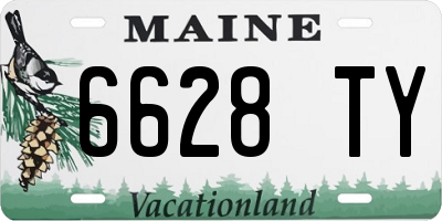 ME license plate 6628TY