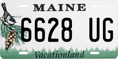 ME license plate 6628UG