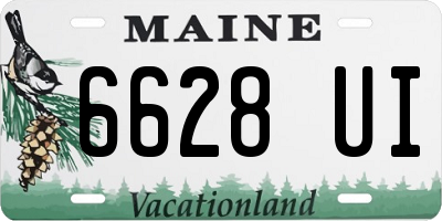 ME license plate 6628UI