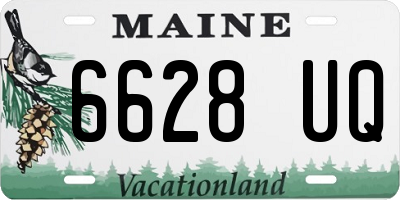 ME license plate 6628UQ