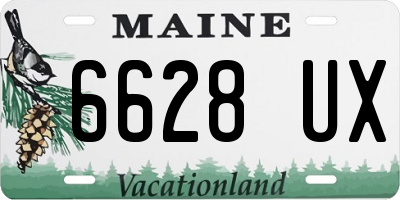ME license plate 6628UX