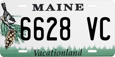 ME license plate 6628VC