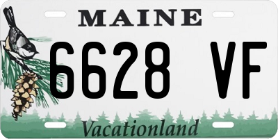 ME license plate 6628VF