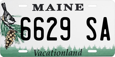 ME license plate 6629SA