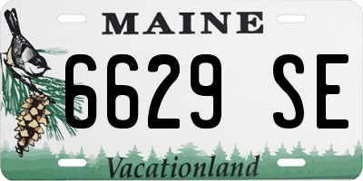 ME license plate 6629SE