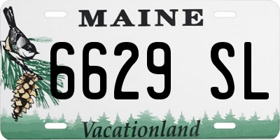 ME license plate 6629SL