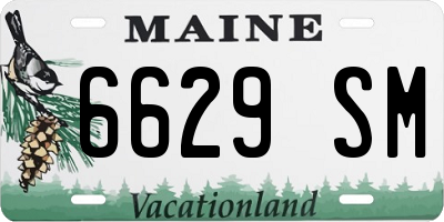 ME license plate 6629SM