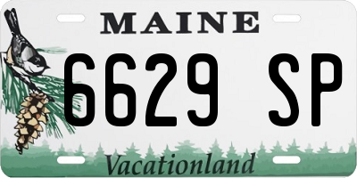 ME license plate 6629SP