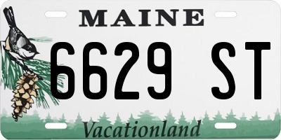 ME license plate 6629ST