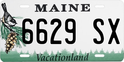 ME license plate 6629SX