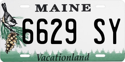 ME license plate 6629SY