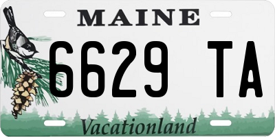 ME license plate 6629TA