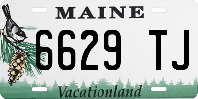 ME license plate 6629TJ