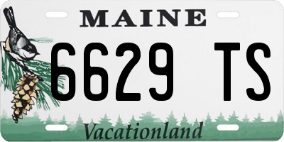 ME license plate 6629TS