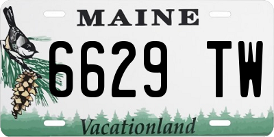 ME license plate 6629TW
