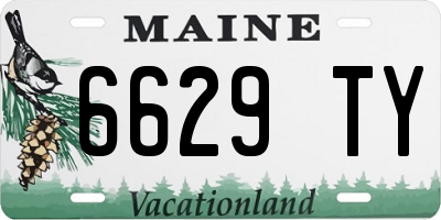 ME license plate 6629TY