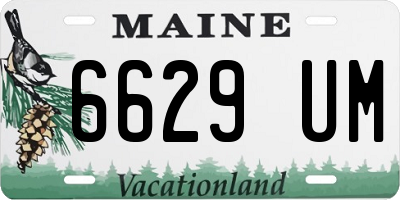 ME license plate 6629UM