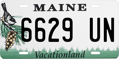 ME license plate 6629UN
