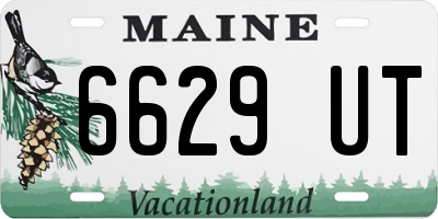 ME license plate 6629UT