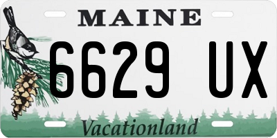 ME license plate 6629UX