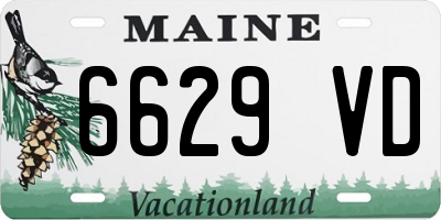 ME license plate 6629VD