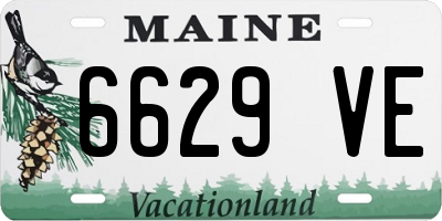 ME license plate 6629VE