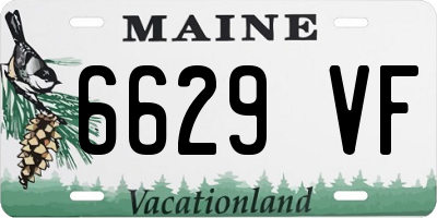 ME license plate 6629VF