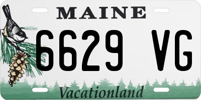 ME license plate 6629VG