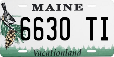 ME license plate 6630TI