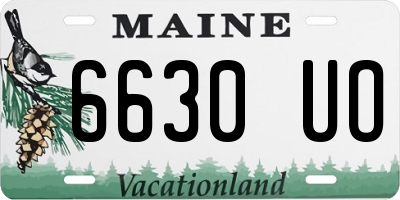 ME license plate 6630UO