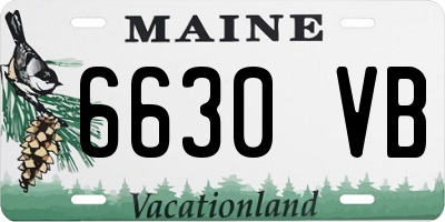 ME license plate 6630VB