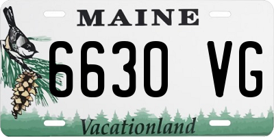 ME license plate 6630VG