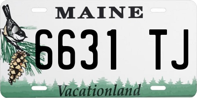 ME license plate 6631TJ