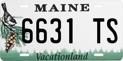 ME license plate 6631TS