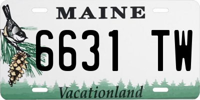 ME license plate 6631TW